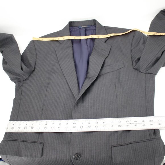 Brooks brothers sport coat men's 42R 1818 madison Saxxon wool striped gray - Picture 11 of 16